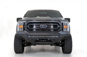 Ford F-150 Front Bumper - Addictive Desert Designs - Stealth Fighter Winch - Hammer Black - 2021 Ford F-150 Front Bumper - Addictive Desert Designs - Stealth Fighter Winch - Hammer Black - 2021